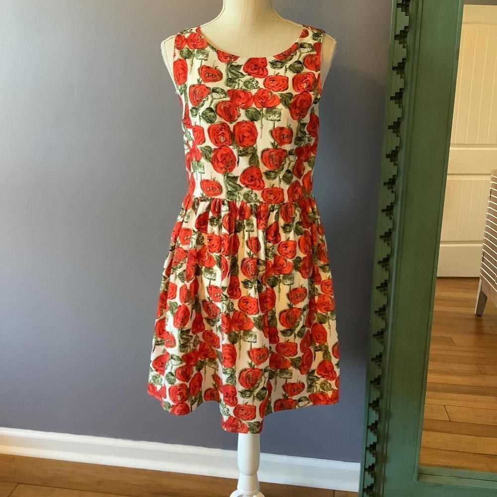 Charming‎ Mad About Roses Floral Print Dress